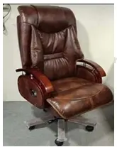 Durian MMPL-70004-B Leatherette Arm Rest Chairs