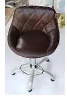 Industrial Elegance Sculpted Counter Chair Ensemble